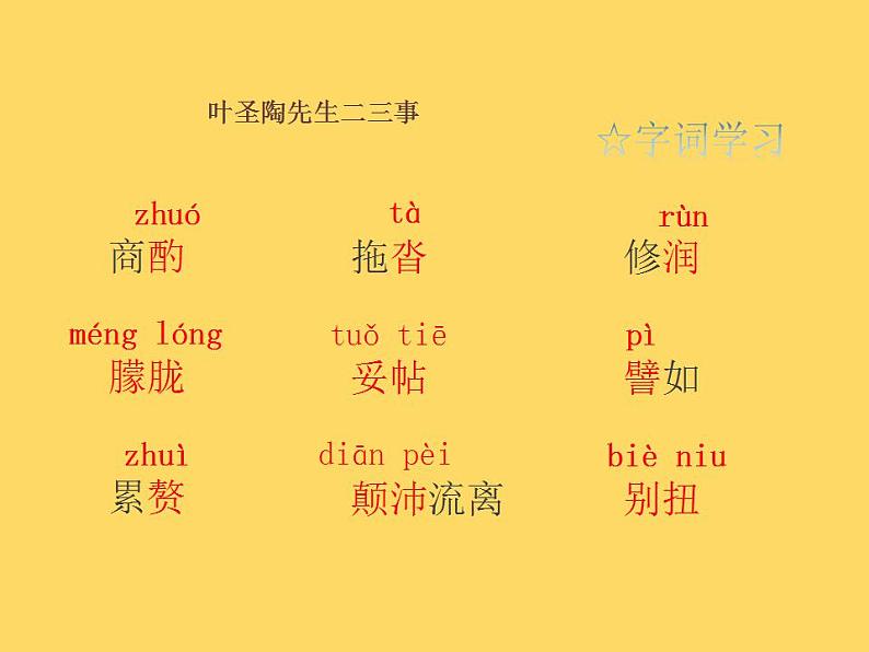 七年级语文下册《叶圣陶先生二三事》同课异构教学课件08