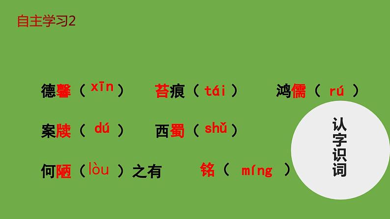 七年级语文下册《陋室铭》同课异构教学课件第6页