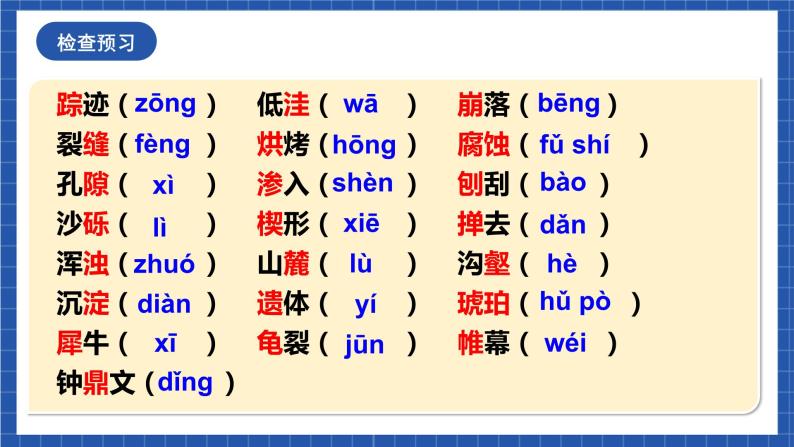 人教统编版语文八年级下册8.《时间的脚印》课件+教案05