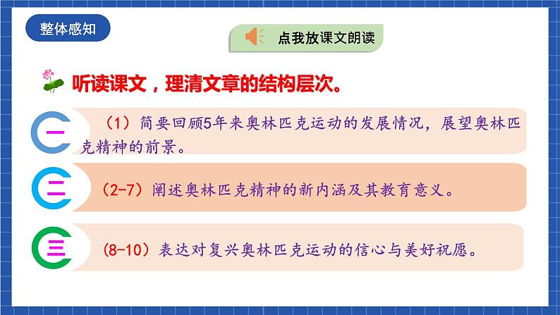 人教统编版语文八年级下册16.《庆祝奥林匹克运动复兴25周年》课件第8页