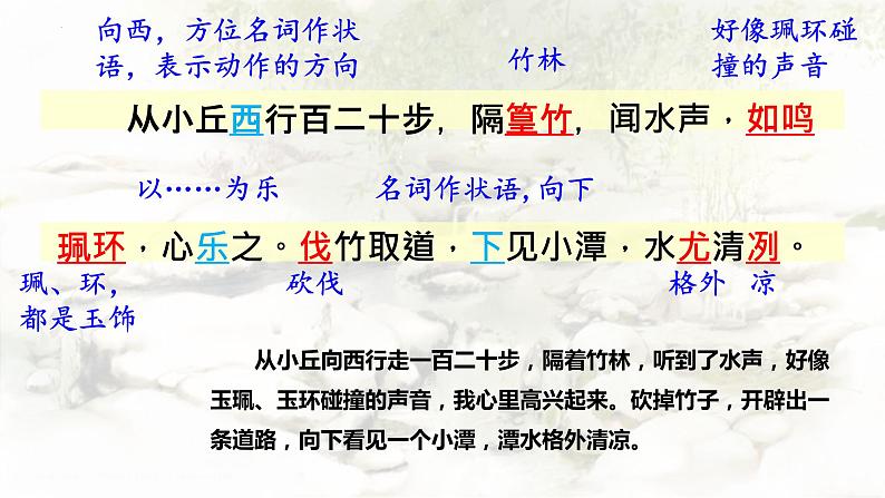统编版语文八年级下册第10课《小石潭记》课件第7页