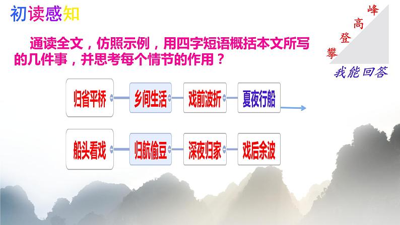 第1课《社戏》课件2023—2024学年统编版语文八年级下册第6页