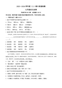 辽宁省铁岭市铁岭县2023-2024学年九年级上学期期中语文试题（原卷版+解析版）
