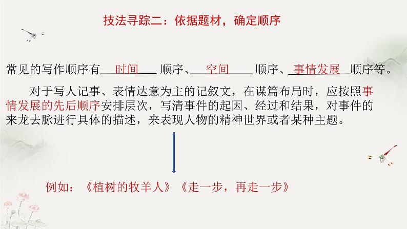 第四单元写作《思路要清晰》课件+2023—2024学年统编版语文七年级上册第8页