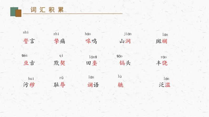 08《土地的誓言》教学课件-(同步教学)统编版语文七年级下册名师备课系列05