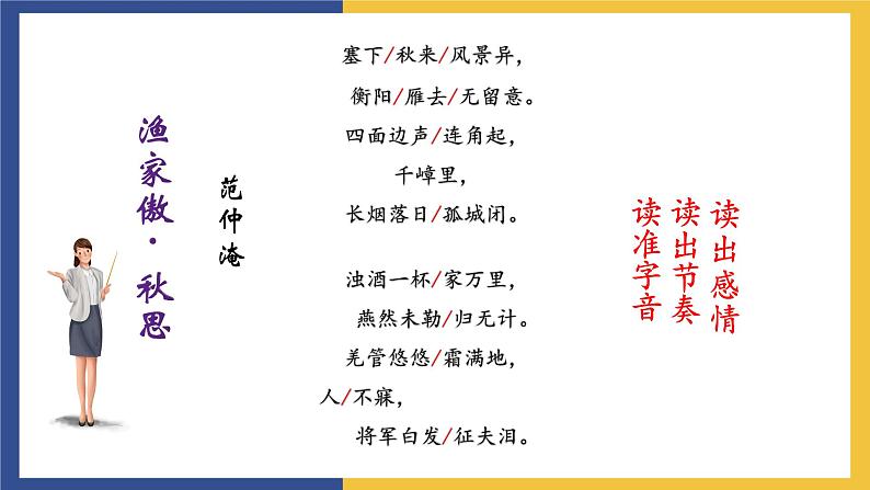 12《词四首+渔家傲·秋思》课件 人教版初中语文九年级下册07