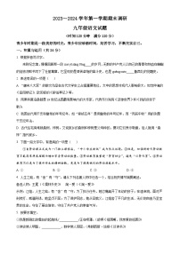 山东省聊城市东阿县2023-2024学年九年级上学期期末语文试题（原卷版+解析版）
