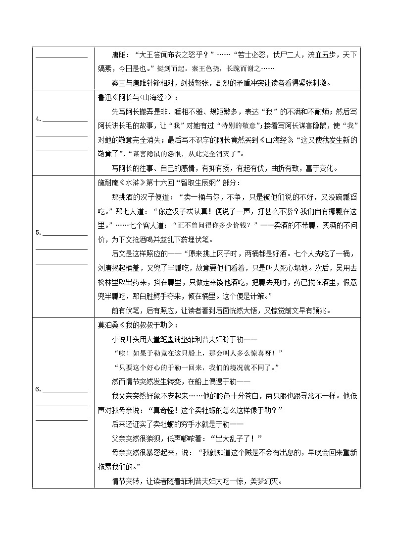 冲刺2024年中考语文作文高分专项突破  专题08 叙事生动，波澜起伏02