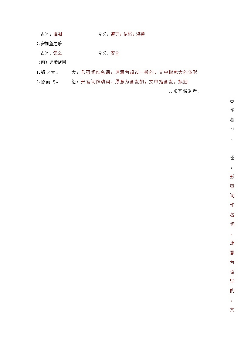 2024年中考语文背诵手册专题25 八年级下册文言文知识点梳理（二）第3页