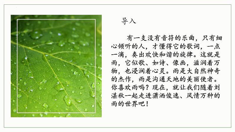 03课《雨的四季》教学课件第2页