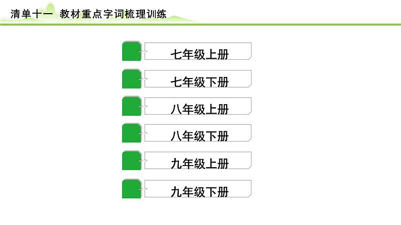 4.清单十一 教材重点字词梳理训练课件---2024年中考语文一轮复习第2页