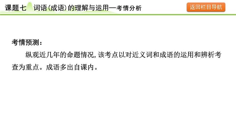 9.课题七 词语(成语)的理解与运用课件---2024年中考语文一轮复习第4页