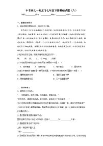 中考语文一轮复习七年级下册基础试题（六）