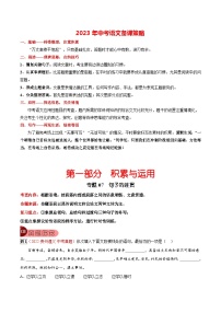 最新中考语文总复习真题探究与变式训练  专题07 句子的连贯 （全国通用）