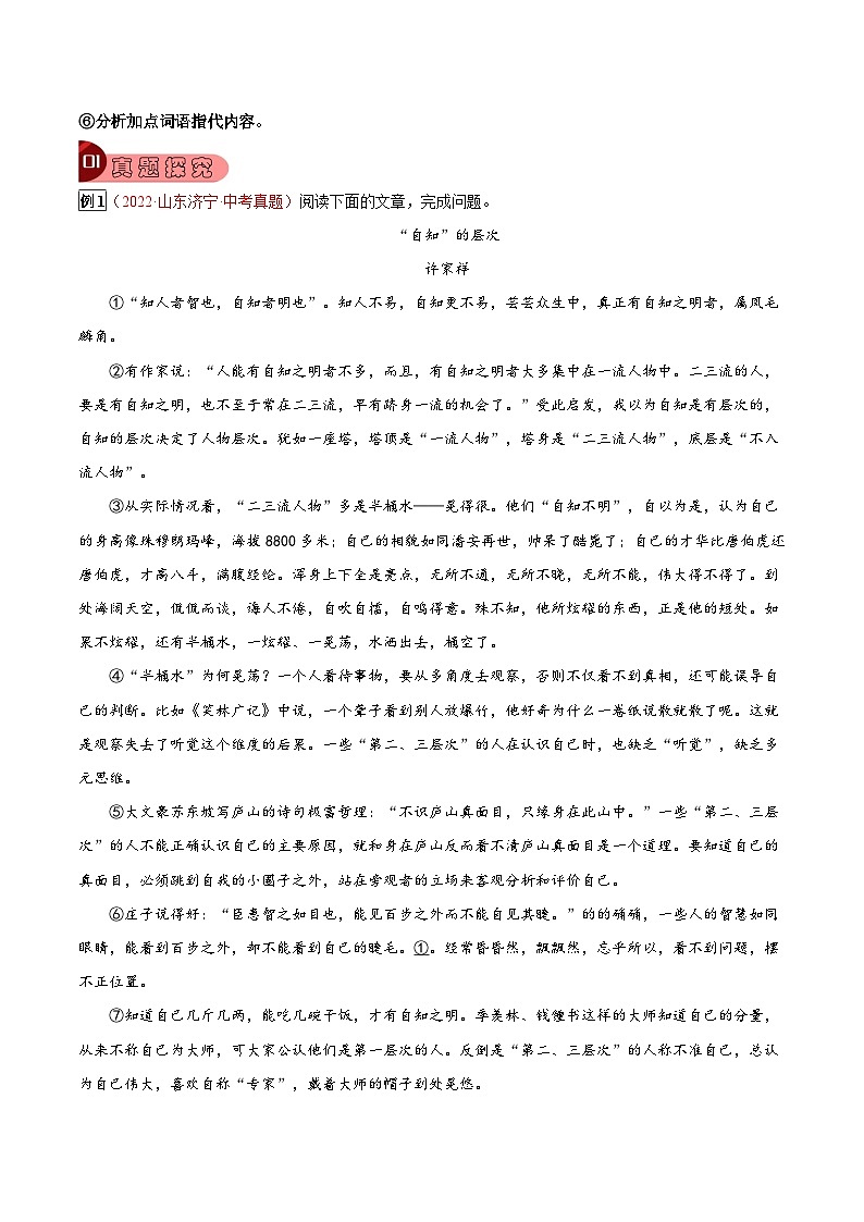 专题25 议论文阅读之议论文语言-2023年中考总复习真题探究与变式训练（全国通用）（解析版）第2页