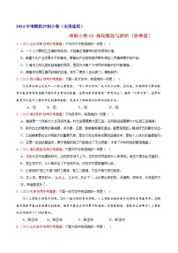 2024中考语文模拟冲刺小卷（全国通用）冲刺小卷03 病句修改与辨析（原卷版）