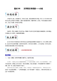 重点08 文学类文本阅读——小说-2023年中考语文【热点·重点·难点】专练（全国通用）
