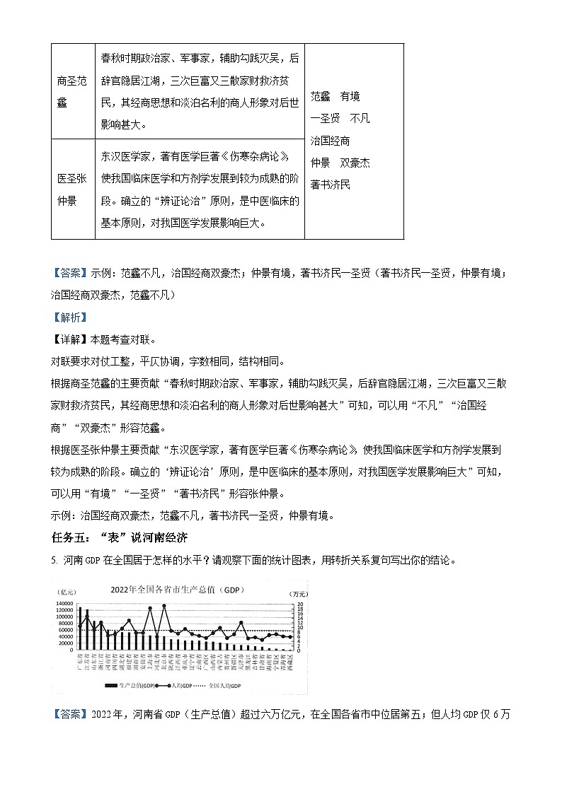 精品解析：河南省郑州市二中共同体2023-2024学年九年级上学期期末语文试题（解析版）第3页
