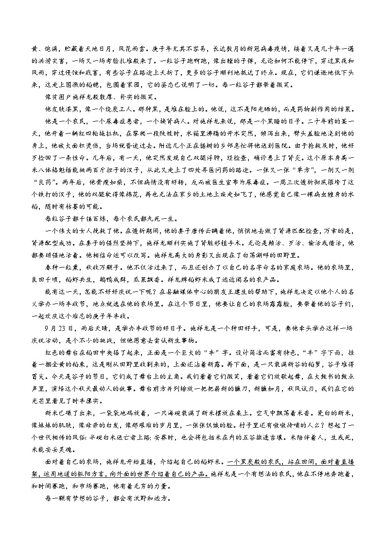 甘肃省陇南市康县某中学2021-2022学年八年级上学期期末语文试题(无答案).doc甘肃省陇南市康县某中学2021-2022学年八年级上学期期末语文试第3页