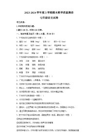 黑龙江省齐齐哈尔市讷河市2023-2024学年七年级上学期期末 语文试题（含解析）.docx黑龙江省齐齐哈尔市讷河市2023-2024学年七年级上学期