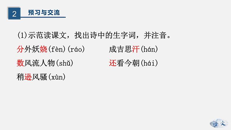 （上课课件）人教版九年级上册语文1《沁园春·雪》（1）第5页