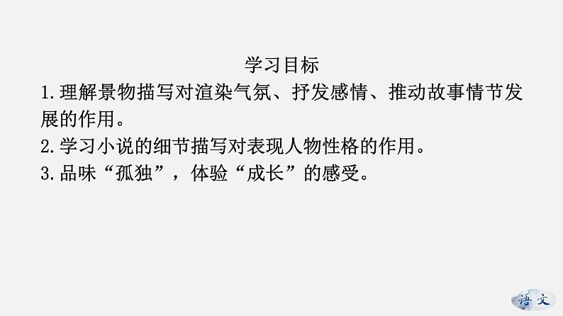 （上课课件）人教版九年级上册语文17《孤独之旅》 (1)第2页