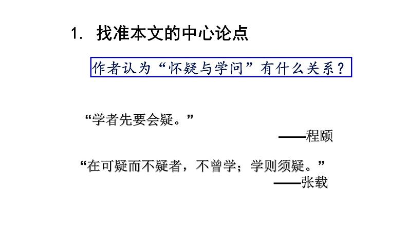 （上课课件）人教版九年级上册语文19《怀疑与学问》 (3)05