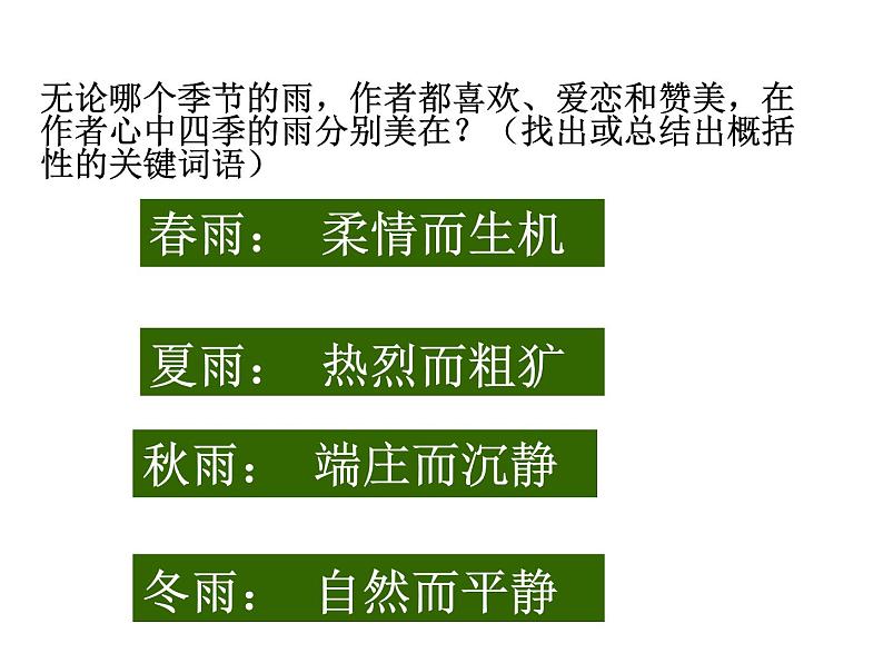 （上课课件）人教版七年级上册语文3《雨的四季》 (2)07