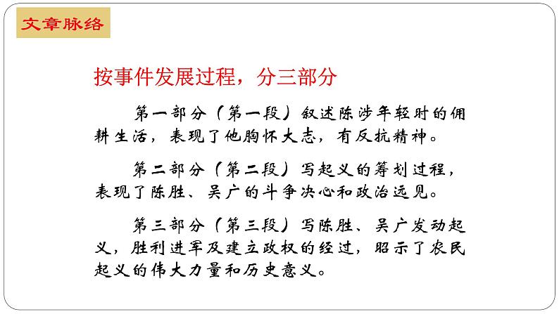 （教案课件）人教版九年级下册语文同步教案：22《陈涉世家》（第二课时）第2页