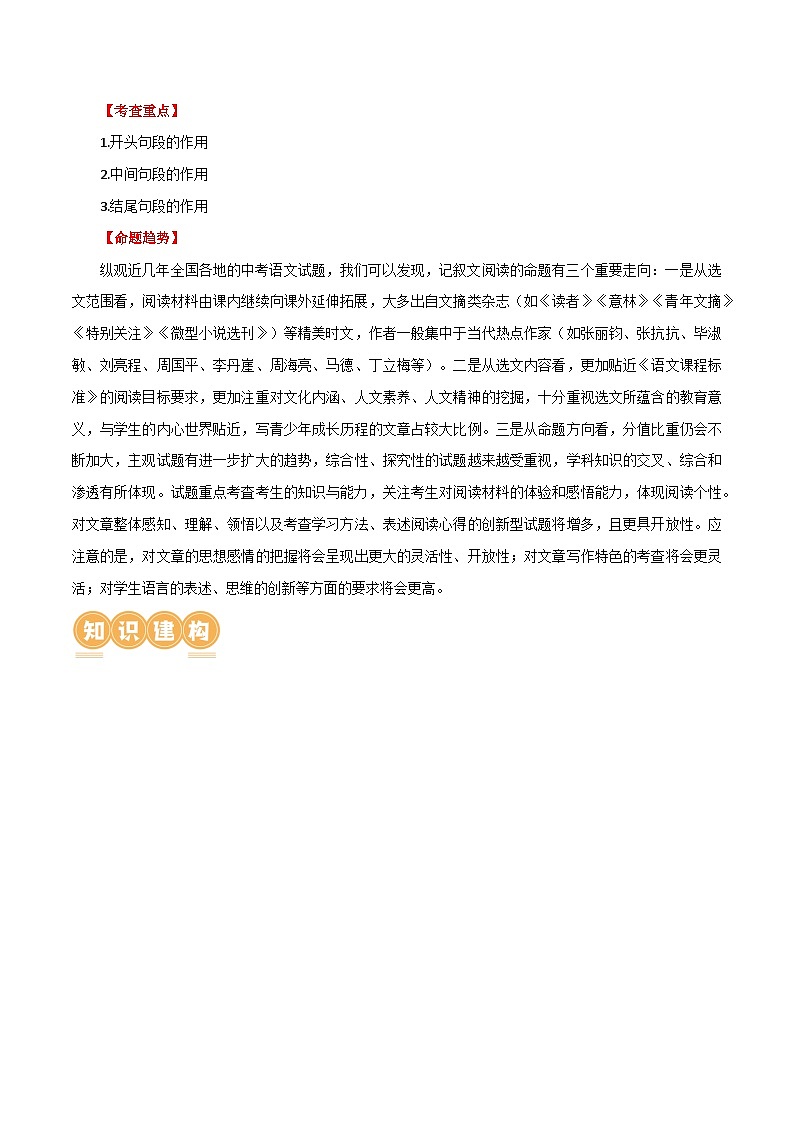 第27讲 句段的作用（讲义）-2024年中考语文一轮复习讲义+练习（全国通用）03