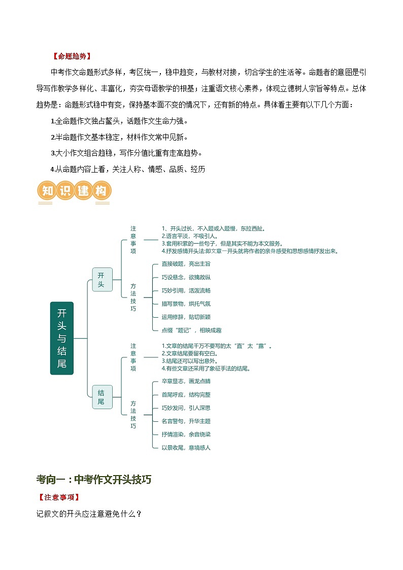 第41讲 开头与结尾（讲义）-2024年中考语文一轮复习讲义+练习（全国通用）03