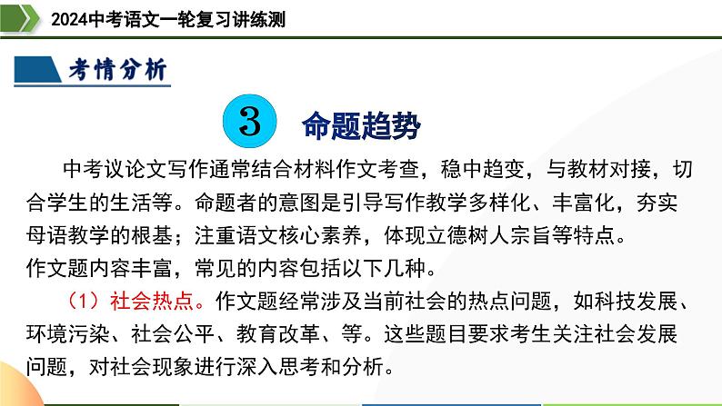 第45讲 议论文写作（课件）-2024年中考语文一轮复习课件（全国通用）第8页