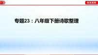中考语文一轮复习通关课件专题23：八年级下册诗歌整理（含答案）