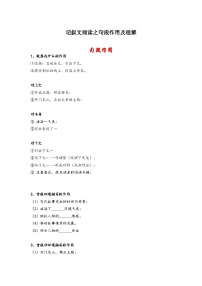 中考语文 二轮复习 专项备考宝典 记叙文阅读之句段作用及理解（含解析）