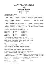 湖南省娄底市2023-2024学年八年级上学期期末语文试题