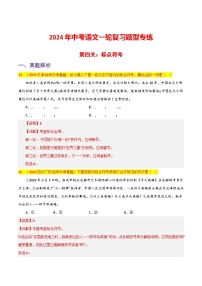 中考语文一轮复习题型专练 第4关：标点符号（含解析）