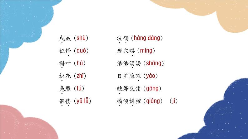 统编版语文九年级上册 专题一 字音与字形课件08