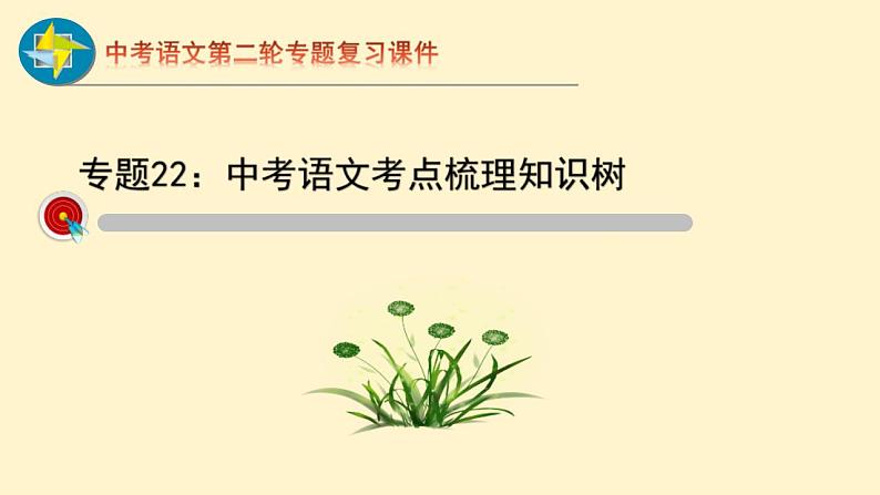 中考语文二轮复习重难点过关课件专题22  考点梳理知识树 （含答案）01
