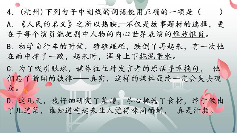 成语运用   课件-  中考语文二轮专题第8页
