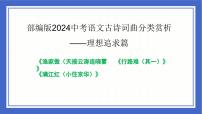 古诗词曲分类赏析 理想追求篇  课件  中考语文二轮专题复习