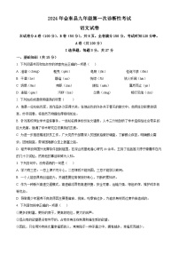 2024年四川省会东县中考一模语文试题（原卷版+解析版）
