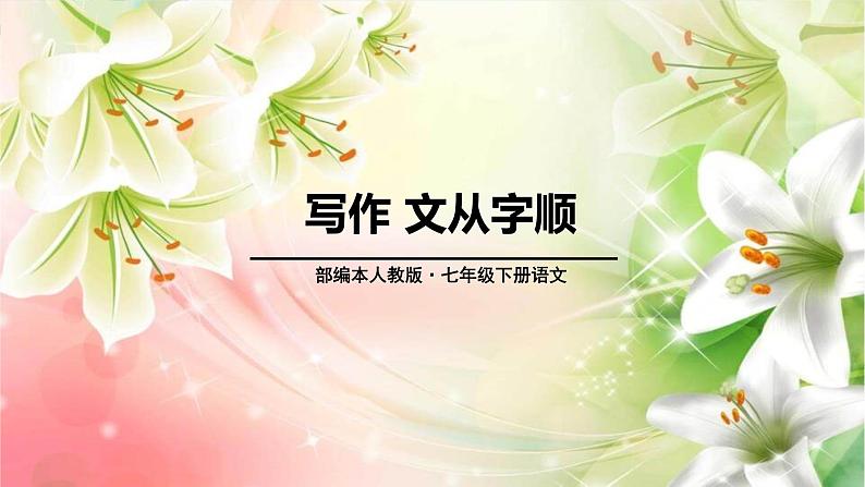 文从字顺PPT课件3第1页