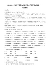 2024年黑龙江省哈尔滨市道外区中考一模语文试题（原卷版+解析版）
