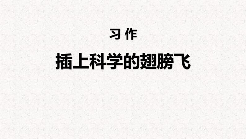 习作：插上科学的翅膀飞（教学课件）-2023-2024学年六年级语文下册同步精品课堂系列（统编版·五四制）01
