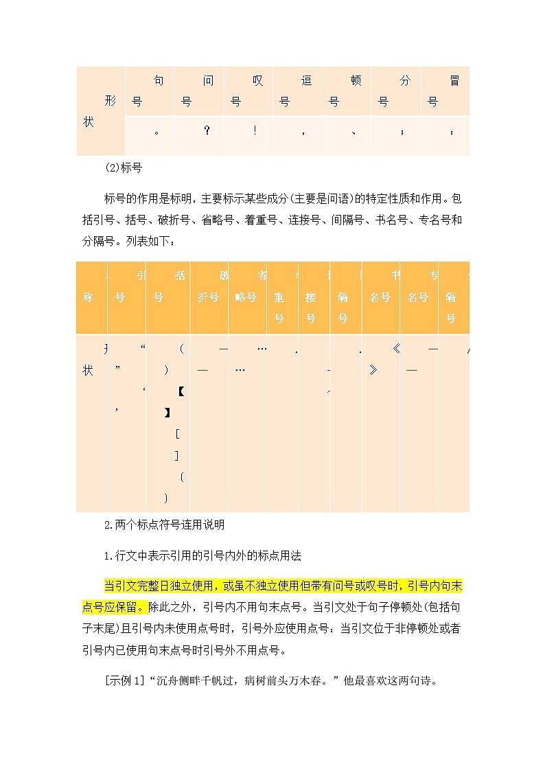 专题五 标点符号——2024届中考语文一轮复习进阶讲义【人教部编版】第2页
