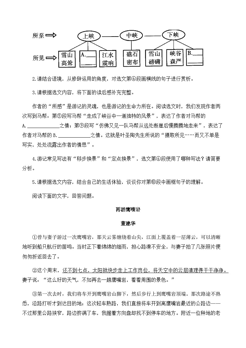 专题十三 记叙文阅读及文学作品鉴赏——2024届中考语文一轮复习进阶训练【人教部编版】第3页