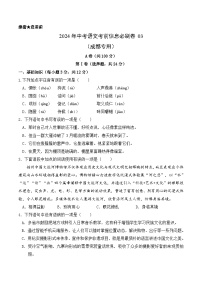 信息必刷卷03（四川成都专用）-2024年中考语文考前信息必刷卷