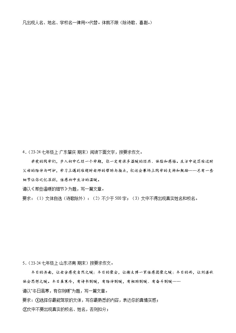 【期中讲练测】统编版七年级下册语文 专题12：考场满分作文指导（考点专练）.zip02