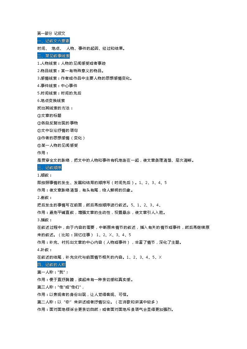 初中语文阅读题答题技巧大汇总01