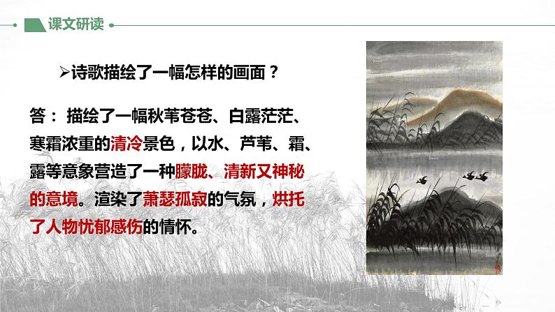 第12课《蒹葭》教学课件2023-2024学年统编版语文八年级下册第8页